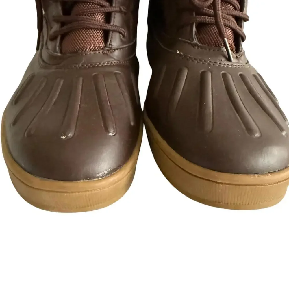 NAUTICA Dark Brown New Bedford‎ Mens Ankle Duck Boots, 9